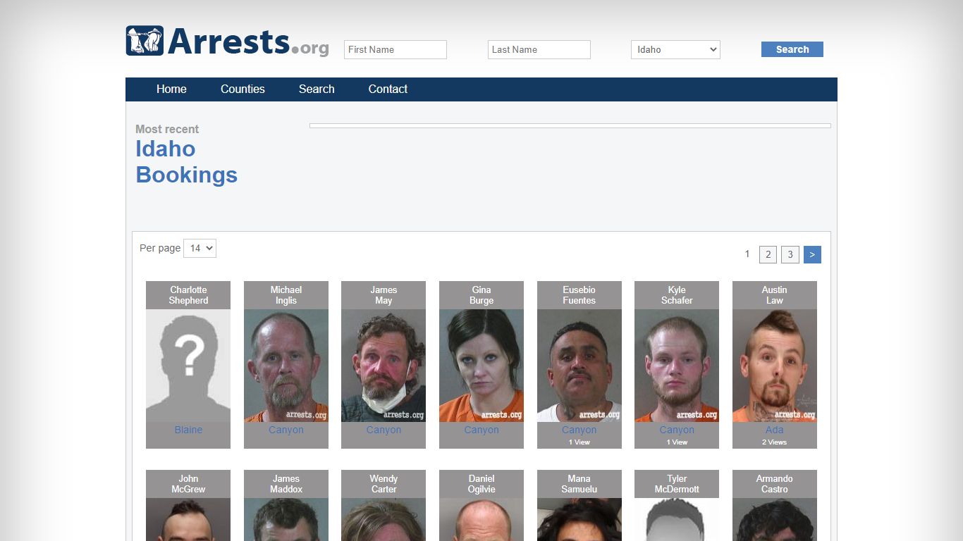 Idaho Arrests and Inmate Search