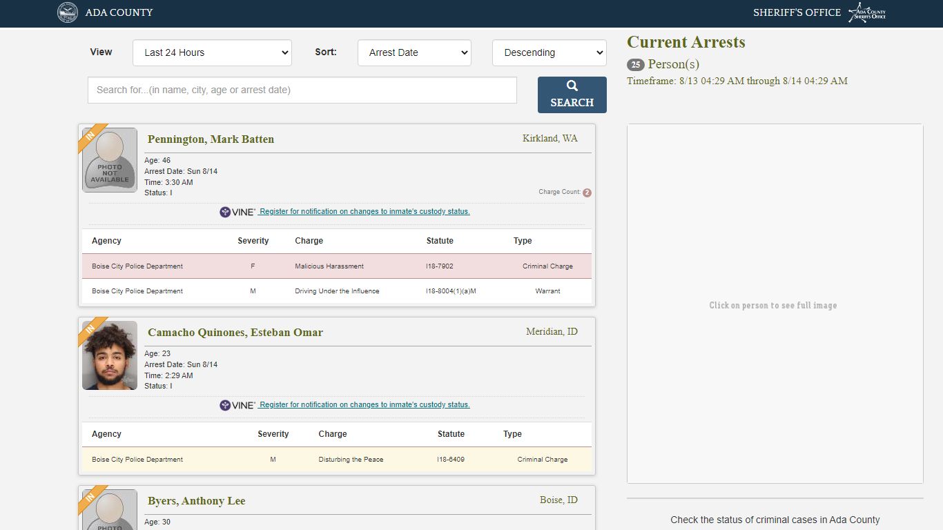 Arrests - apps.adacounty.id.gov