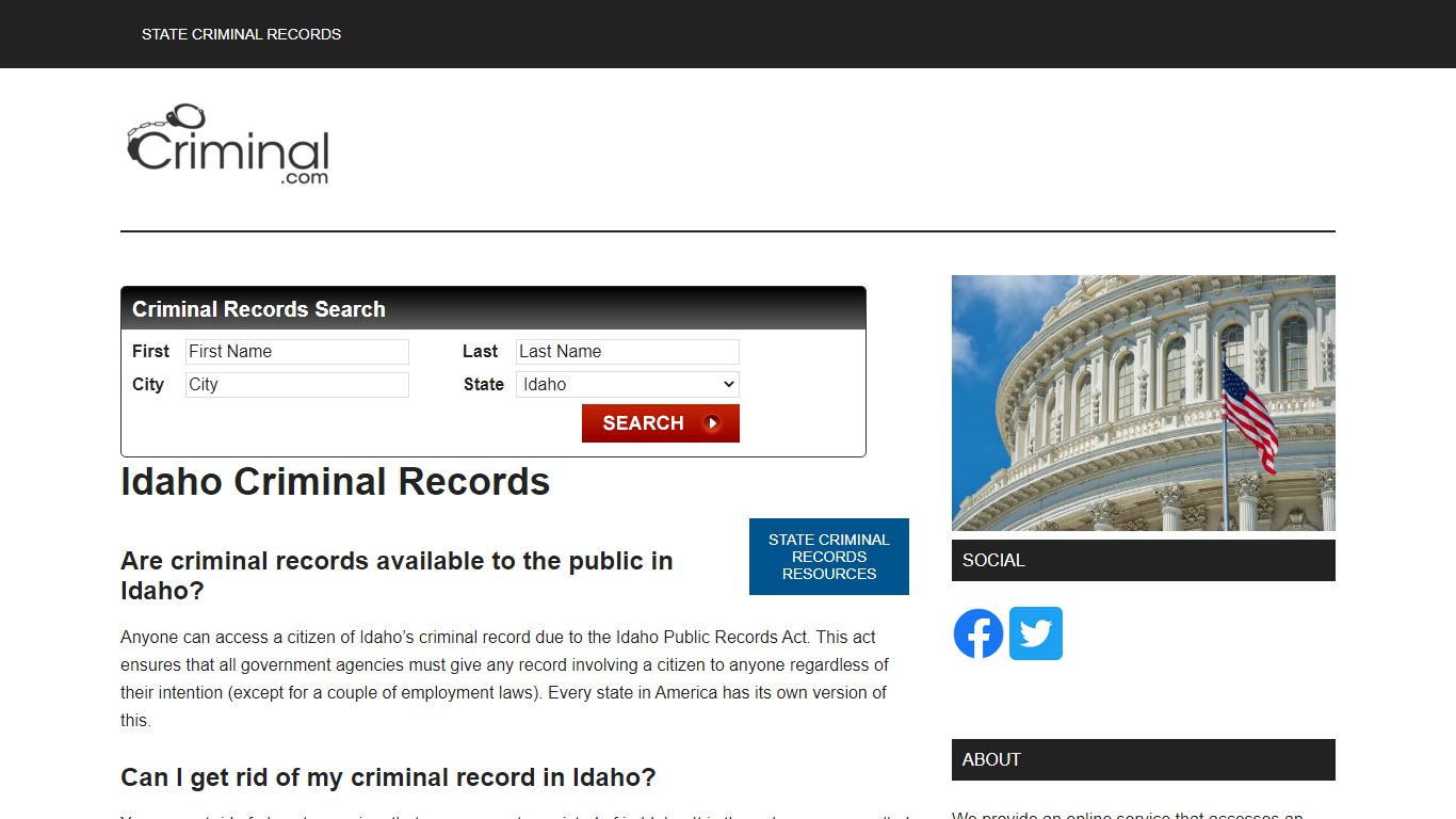 Idaho Criminal Records